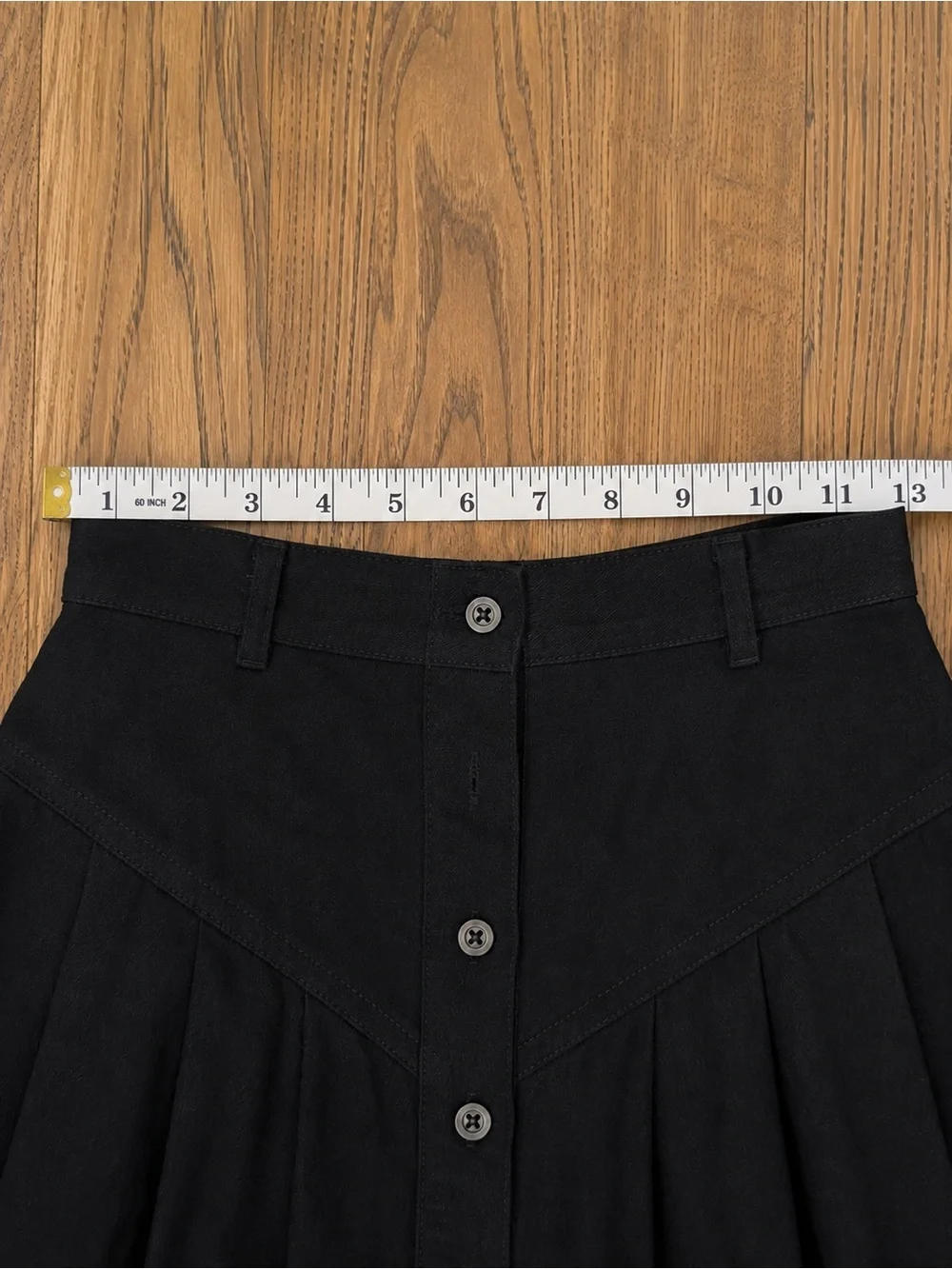 Vintage Sundance Black Southwestern Embroidered Midi Skirt XS/S Made in USA Boho